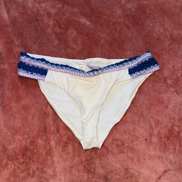 BECCA Floral Crochet Bikini Set with Tassels - Picture 3 of 7